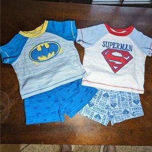 Batman & Superman pajamas set, 3-6 mo